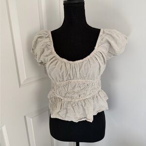 Elegant Cream Women's Top